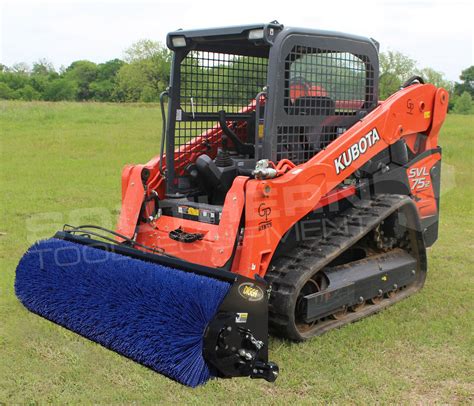 power broom skid steer|sweeper broom for skid steer.